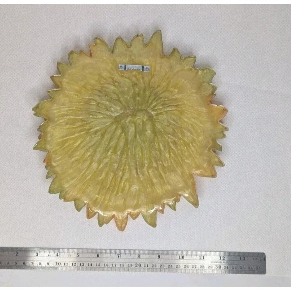 Resin Sunflower Wall Decor - Yellow/Green